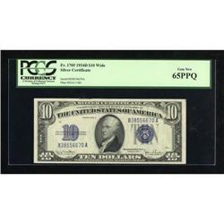 Fr. 1705 $10 1934D Wide Silver Certificate. PCGS