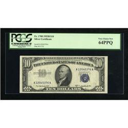 Fr. 1708 $10 1953B Silver Certificate. PCGS Very