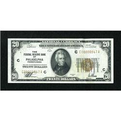 Fr. 1870-C $20 1929 Federal Reserve Bank Note.