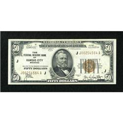 Fr. 1880-J $50 1929 Federal Reserve Bank Note.
