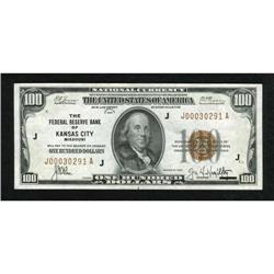 Fr. 1890-J $100 1929 Federal Reserve Bank Note.