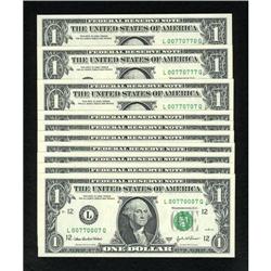 Special Serial Number Fr. 1931-L $1 2003A