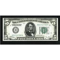 Fr. 1950-K $5 1928 Federal Reserve Note. Choice