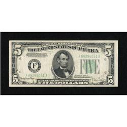 Fr. 1960-F $5 1934D Federal Reserve Note. Choice