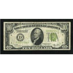 Fr. 2003-D $10 1928C Federal Reserve Note.