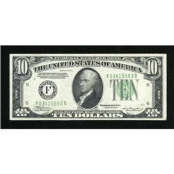 Fr. 2006-F $10 1934A Federal Reserve Note. Very
