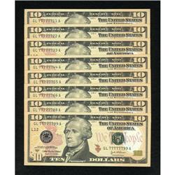 Special Serial Number Fr. 2039-A $10 2004A