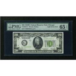 Fr. 2052-G $20 1928B Light Green Seal Federal