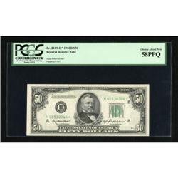 Fr. 2109-H* $50 1950B Federal Reserve Star Note.