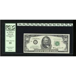 Fr. 2113-J* $50 1963A Federal Reserve Note. PCGS