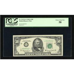 Fr. 2113-L* $50 1963A Federal Reserve Star Note.