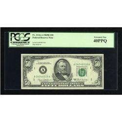 Fr. 2116-A $50 1969B Federal Reserve Note. PCGS