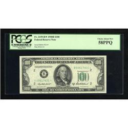 Fr. 2159-B* $100 1950B Federal Reserve Note.
