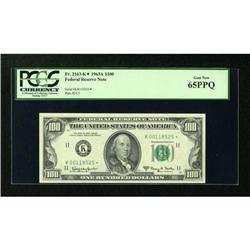 Fr. 2163-K* $100 1963A Federal Reserve Note.