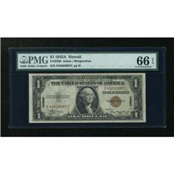 Fr. 2300 $1 1935A Hawaii Silver Certificate. PMG