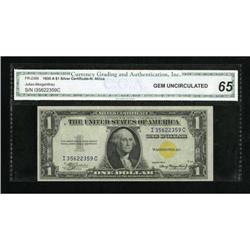 Fr. 2306 $1 1935A North Africa Silver