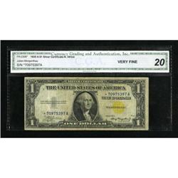 Fr. 2306 $1 1935A North Africa Silver