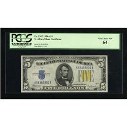 Fr. 2307 $5 1934A North Africa Silver