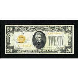 Fr. 2402 $20 1928 Gold Certificate. Fine-Very