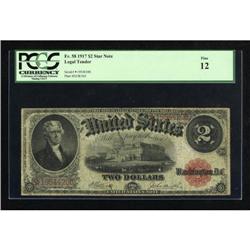 Fr. 58 $2 1917 Legal Tender PCGS Fine 12.