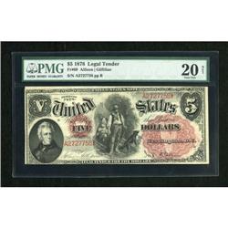 Fr. 69 $5 1878 Legal Tender PMG Very Fine 20