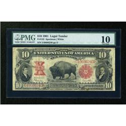 Fr. 122 $10 1901 Legal Tender PMG Very Good 10.