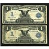 Image 1 : Fr. 230, Fr. 232 $1 1899 Silver Certificates Two
