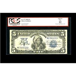 Fr. 277 $5 1899 Silver Certificate PCGS Apparent