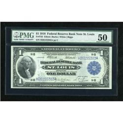 Fr. 733 $1 1918 Federal Reserve Bank Note PMG