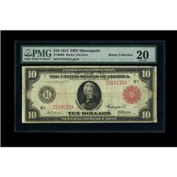 Fr. 900b $10 1914 Red Seal Federal Reserve Note