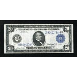 Fr. 979b $20 1914 Federal Reserve Note Very