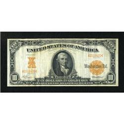 Fr. 1167 $10 1907 Gold Certificate Very Fine.