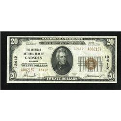 Gadsden, AL - $20 1929 Ty. 2 The American NB Ch.