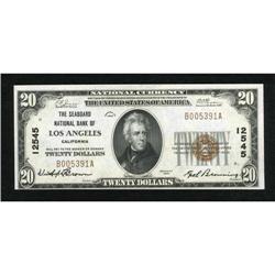 Los Angeles, CA - $20 1929 Ty. 1 The Seaboard NB