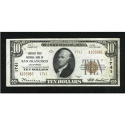 San Francisco, CA - $10 1929 Ty. 2 Crocker First