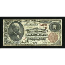 San Francisco, CA - $5 1882 Brown Back Fr. 477