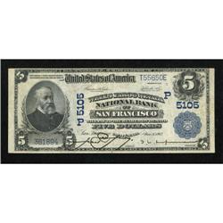San Francisco, CA - $5 1902 Plain Back Fr. 606