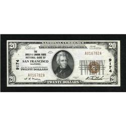 San Francisco, CA - $20 1929 Ty. 1 The Anglo &