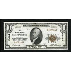 San Francisco, CA - $10 1929 Ty. 1 City NB Ch. #