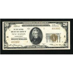 New Haven, CT - $20 1929 Ty. 2 The First NB & TC