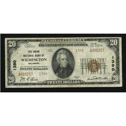 Wilmington, DE - $20 1929 Ty. 2 The Union NB Ch.