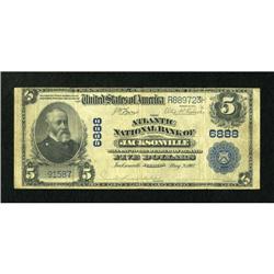 Jacksonville, FL - $5 1902 Plain Back Fr. 598