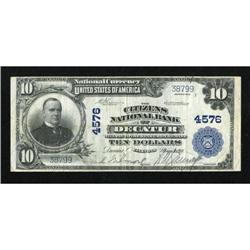 Decatur, IL - $10 1902 Plain Back Fr. 627 The