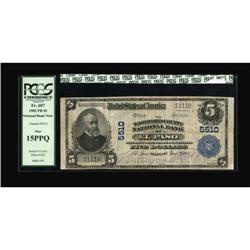 El Paso, IL - $5 1902 Plain Back Fr. 607 The