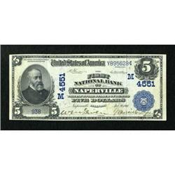 Naperville, IL - $5 1902 Date Back Fr. 593 The