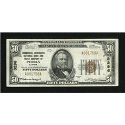 Peoria, IL - $50 1929 Ty. 1 Commercial Merchants