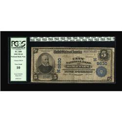 Ridge Farm, IL - $5 1902 Plain Back Fr. 600 The