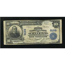 Cayuga, IN - $10 1902 Plain Back Fr. 626 The