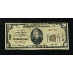 Jasonville, IN - $20 1929 Ty. 1 The First NB Ch.
