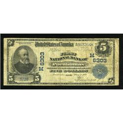 Pocahontas, IA - $5 1902 Plain Back Fr. 598 The